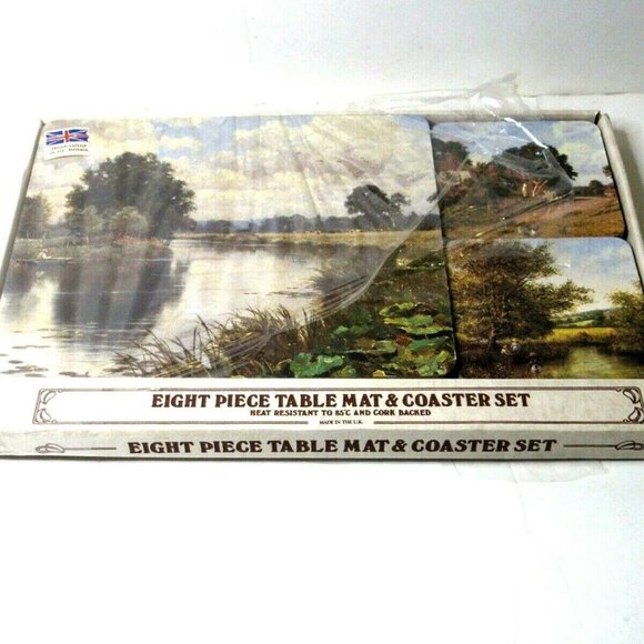 English Countryside Table Place Mats and Coasters